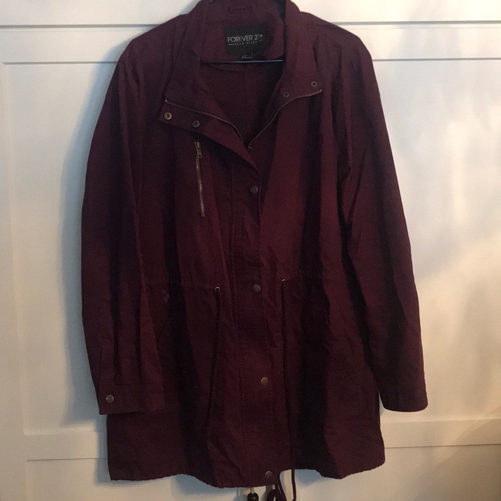 ‼️Burgundy Plus Size Jacket!‼️